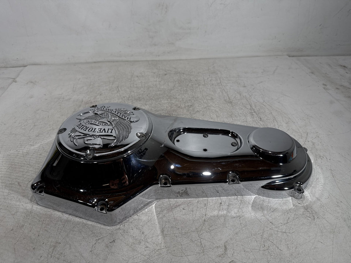2001 Harley Fat Boy Softail FLSTF OEM Outer Primary Clutch Cover Scratched