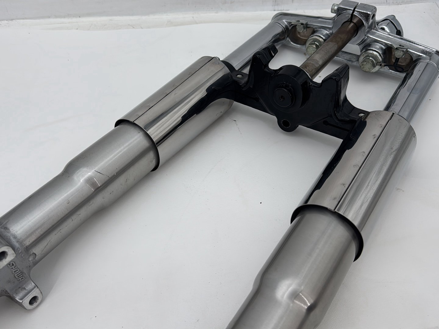 2007 Harley Softail Heritage Classic FLSTC OEM Front Triple Tree Set & LH RH Fork Legs Sliders