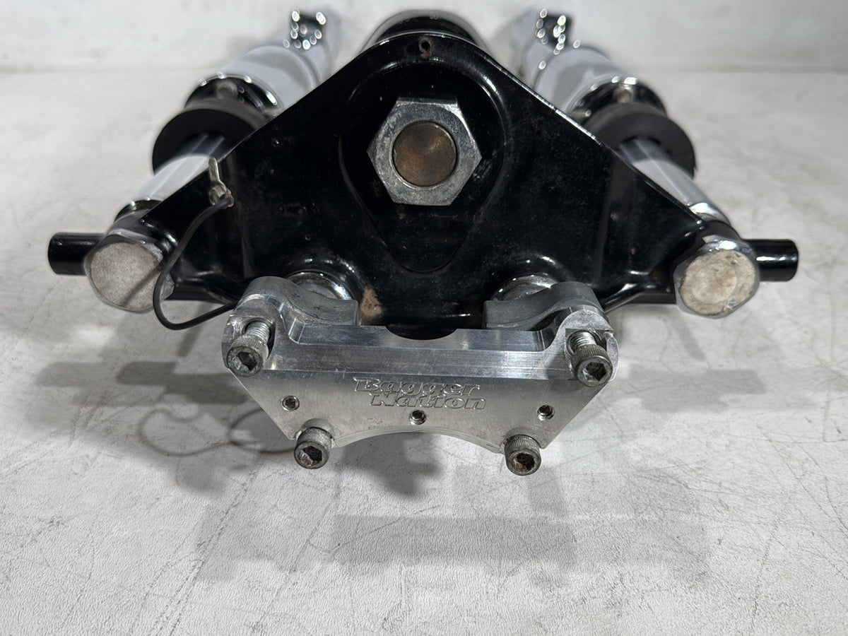 06 Harley Electra Glide Touring Front Triple Tree Set & LH RH Fork Legs Sliders