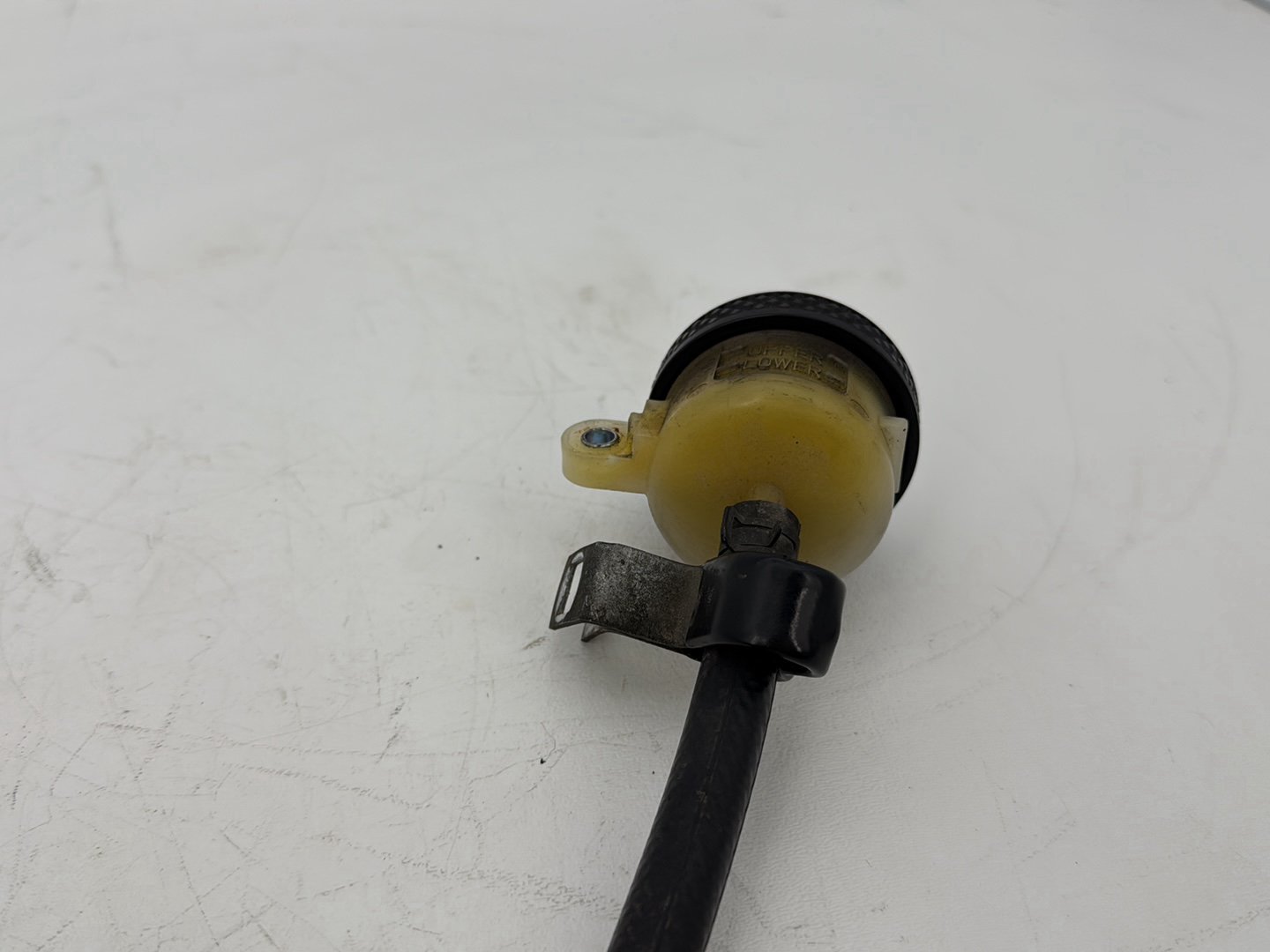 2009 Harley Sportster XL1200C 1200 Custom OEM Rear Brake Master Cylinder Bottle Brake Line