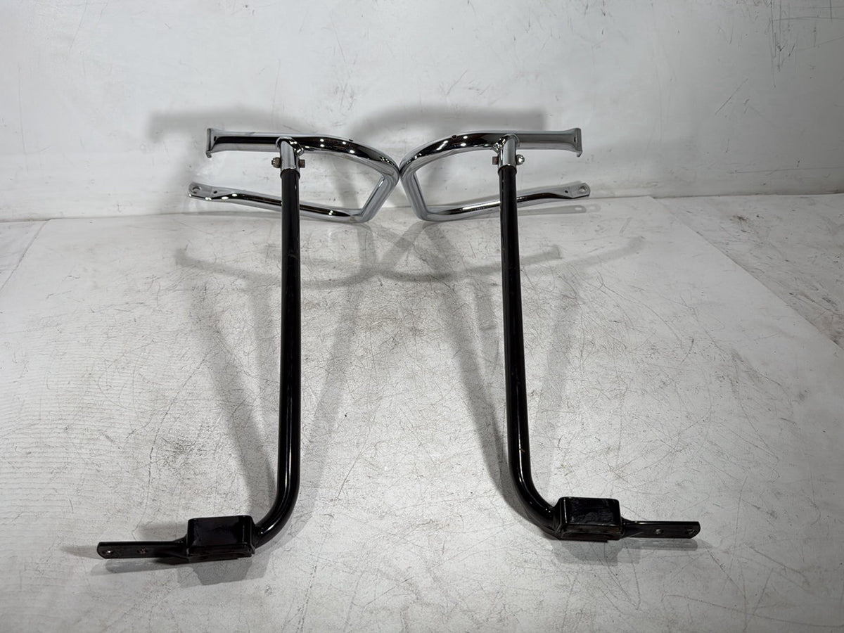 2005 Harley Road King Touring Police OEM Rear Left Right Saddlebag Guard Rails Bar