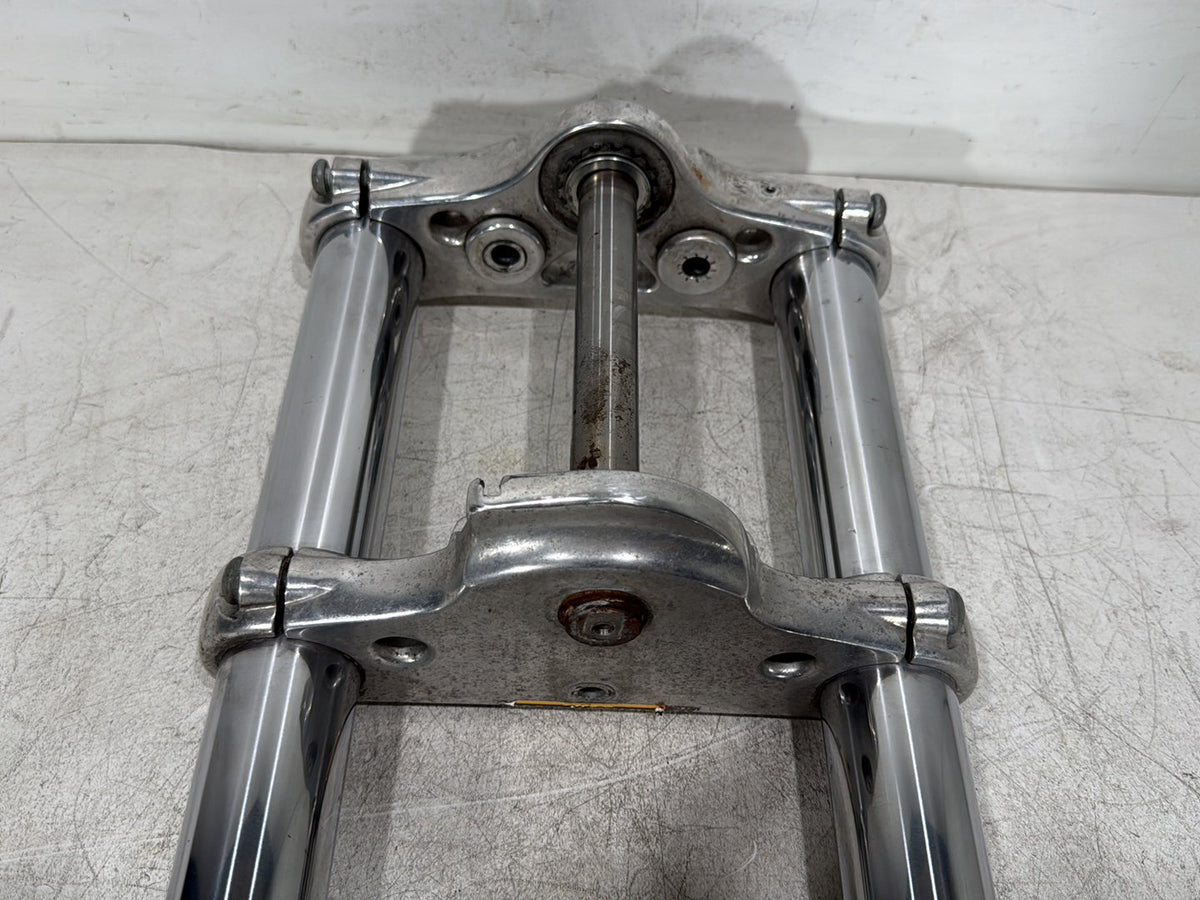 2007 Harley Dyna Street Bob FXDB OEM Front Triple Tree Set & LH RH Fork Legs Sliders