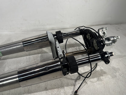 1998 Harley Touring FLHTCUI Electra Glide Ultra OEM Front Triple Tree Set & LH RH Fork Legs Sliders