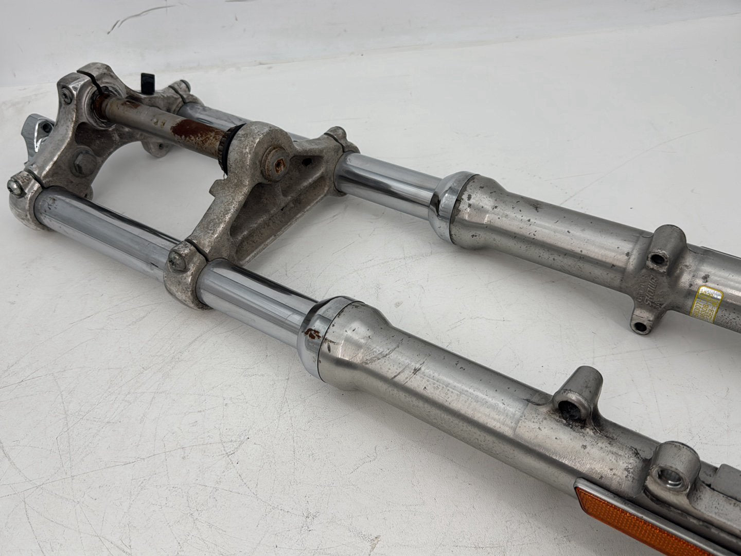2009 Harley Sportster 1200 Low OEM Front Triple Tree Set LH RH Fork Legs Sliders