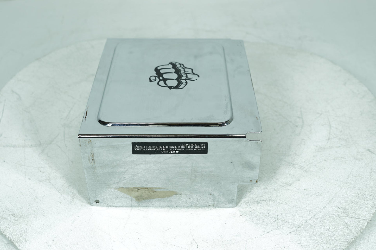 2004 Harley Dyna FXDLI Low Rider OEM Lower Battery Tray Stay Box Cover Panel