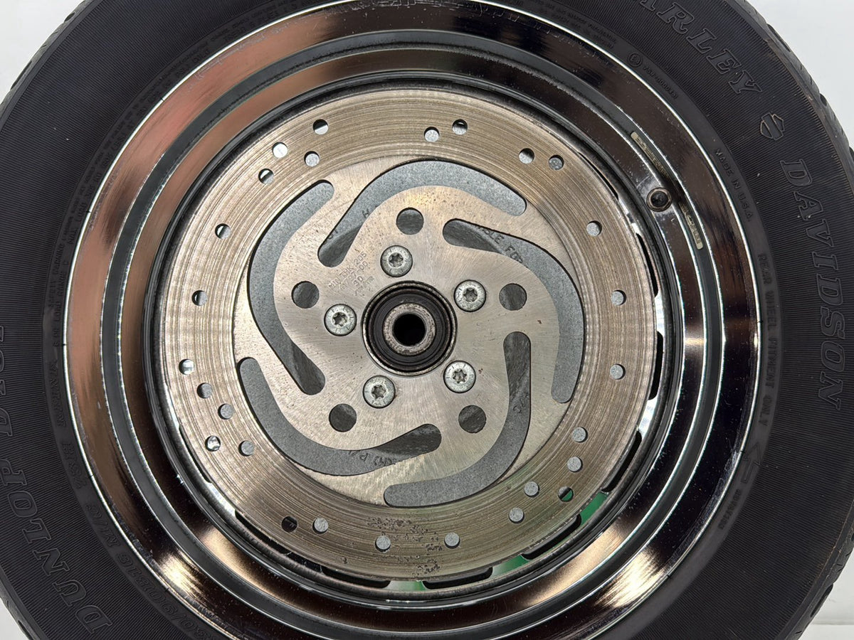2003 Harley Sportster XL1200C 1200 Anniversary OEM Rear Wheel Rim Tire 130/90B16