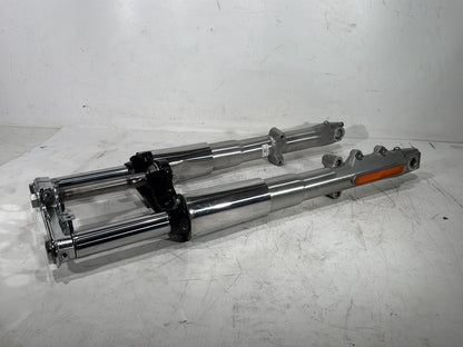 2013 Harley Heritage Softail Classic FLSTC OEM Front Triple Tree Set & LH RH Fork Legs Sliders