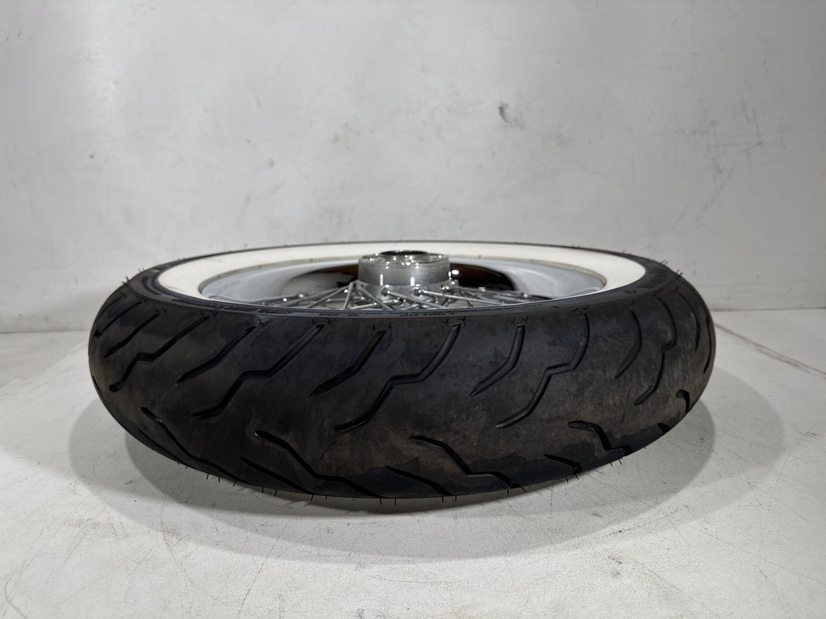 2011 Harley Softail Deluxe FLSTN OEM Front Wheel Rim Tire Spoked MT90B16 16"