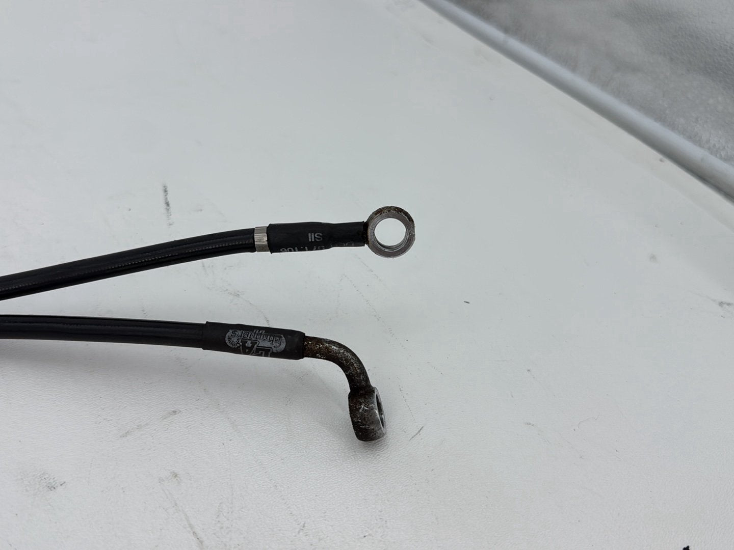 2007 Harley Street Glide Touring FLHX OEM Front Brake Hose Line Pipe