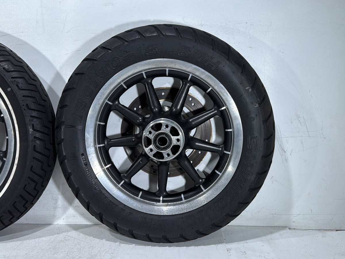 2007 Harley Electra Glide Touring Ultra OEM Front & Rear Wheel Rim Tire 16"