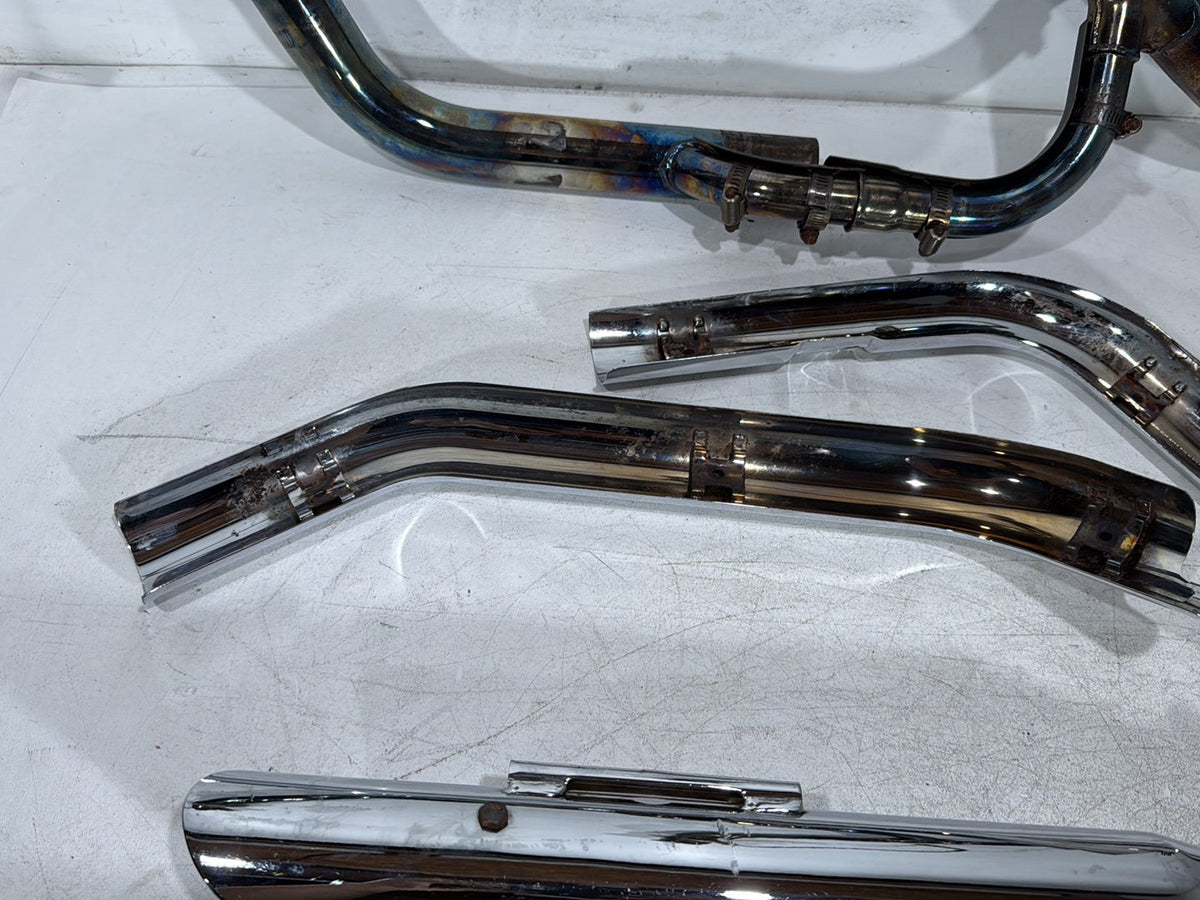 2006 Harley Dyna Super Glide FXDI OEM Exhaust Header Pipes Muffler