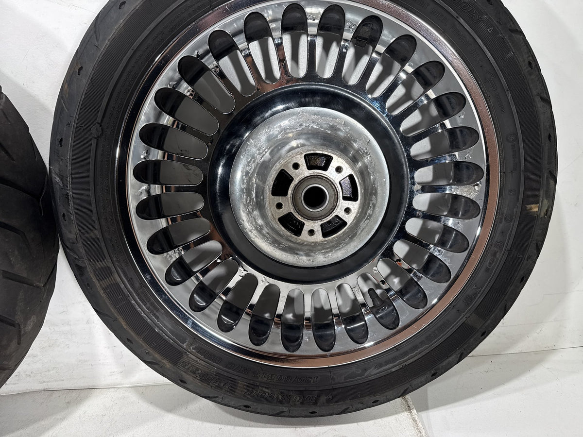 2011 Harley Electra Glide Touring Ultra OEM Front & Rear Wheel Rim Tire 16" 17"