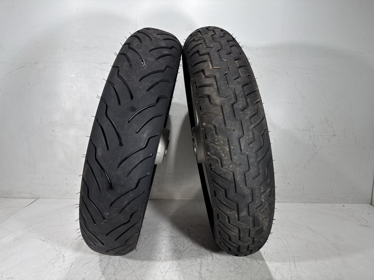 2002 Harley Heritage Softail Classic FLSTC OEM Front & Rear Wheel Rim Tire 16"