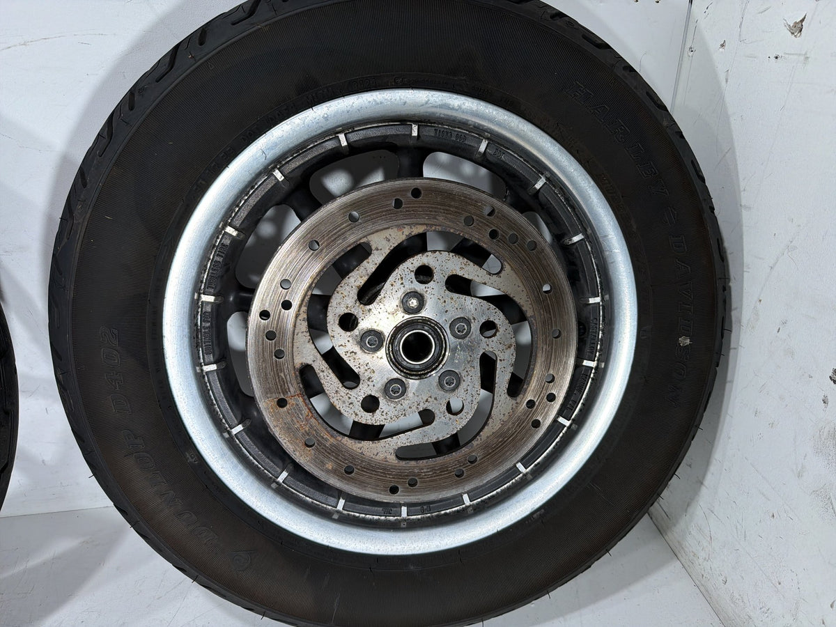 2006 Harley Electra Glide Touring Classic OEM Front & Rear Wheel Rim Tire 16"