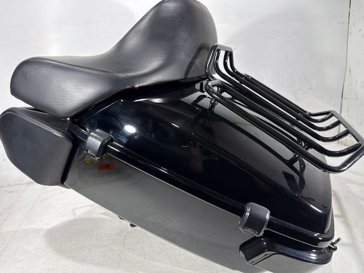 2014 Harley Touring FLHTK Electra Glide OEM Pass Backrest Tour Pak Luggage NOKey