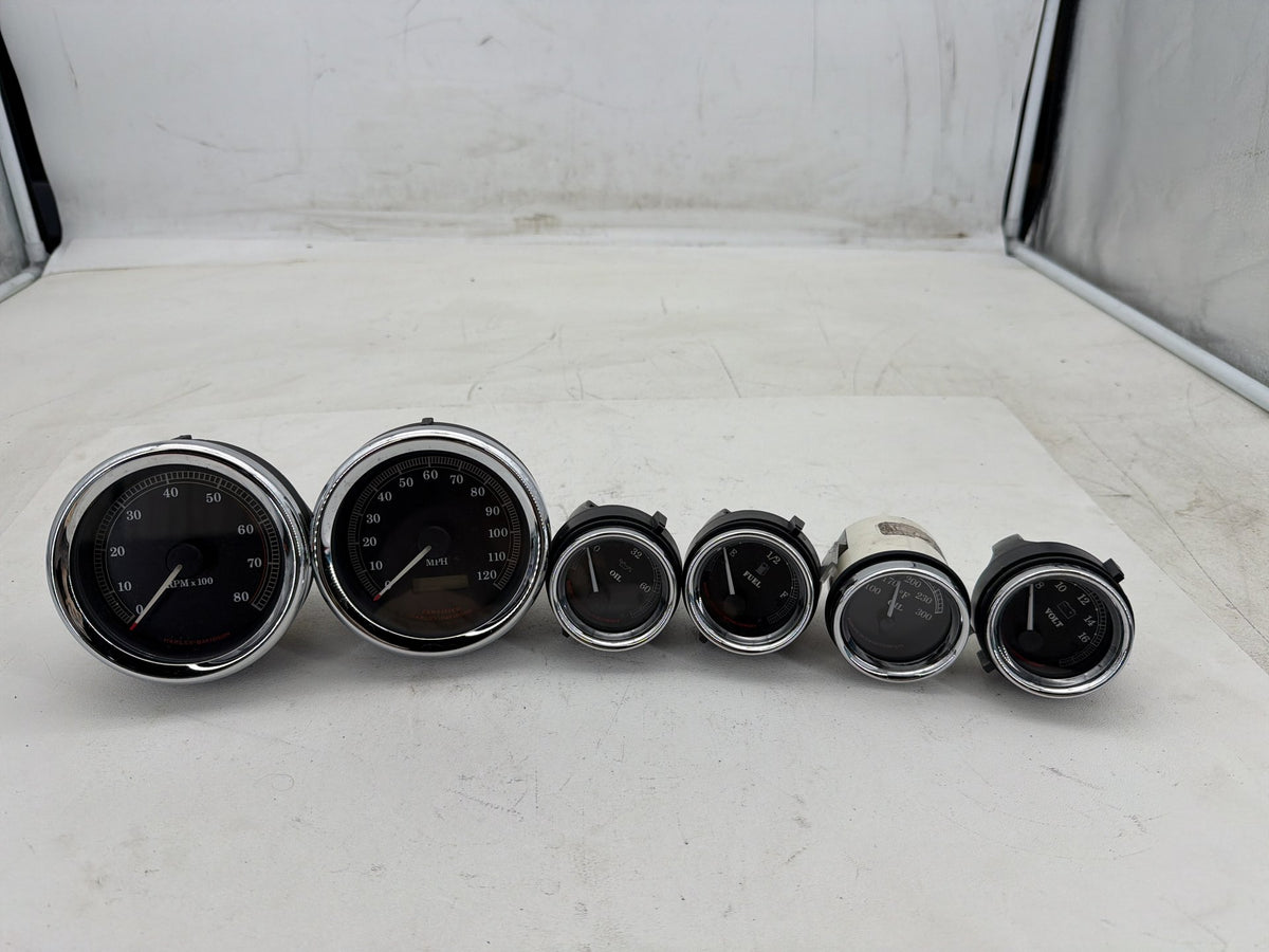 03 Harley Electra Glide Touring Ultra Air Oil Volt Fuel Tacho Speedo Gauges 25K