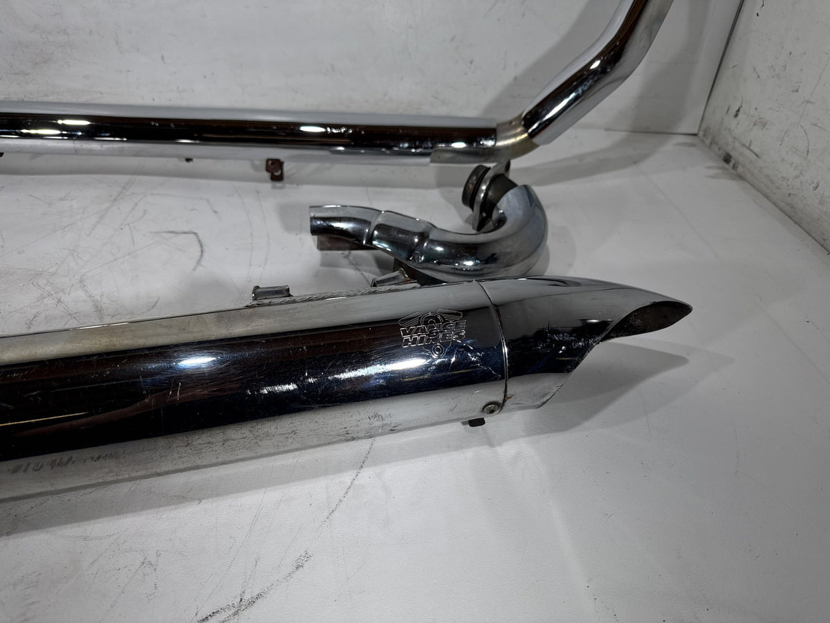 06 Harley Road King Touring Custom Exhaust Header Pipes Vance & Hines Scratched