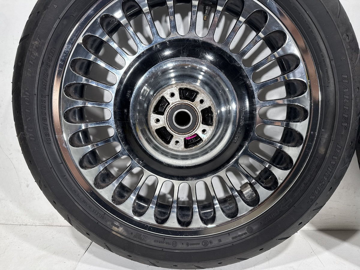 2012 Harley Electra Glide Touring Ultra OEM Front & Rear Wheel Rim Tire 16" 17"