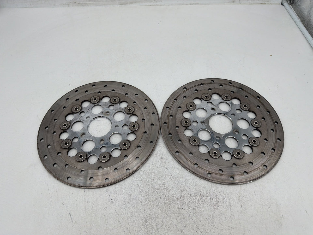 2007 Harley Electra Glide Touring CVO Eagle OEM Front Brake Rotors Disc Pair