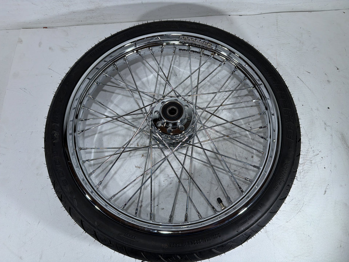2006 Harley Softail Deuce FXSTDI OEM Front Wheel Rim Tire Spoked 90/80-21 21"