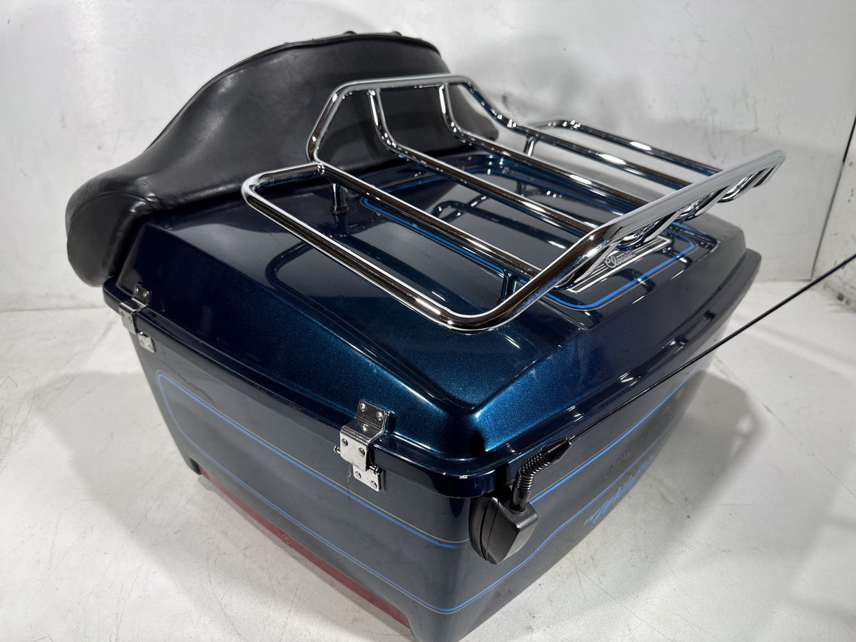 02 Harley Electra Glide Touring Classic OEM Pass Backrest Tour Pak Luggage NOKey