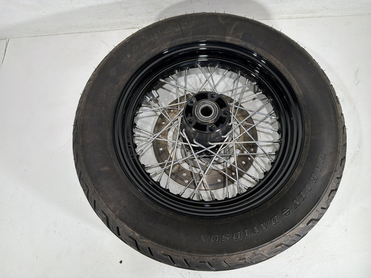 2014 Harley Softail Slim FLS OEM Rear Wheel Rim Tire Spoked 16"