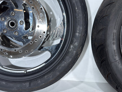 1999 - 2006 Harley-Davidson Dyna Low Rider Front & Rear Wheel Rim Tire MT90B16, 90/90H19 52H, 16" 19"