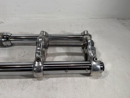 2015 Harley Dyna Low Rider FXDL OEM Front Triple Tree Set & LH RH Fork Legs Sliders
