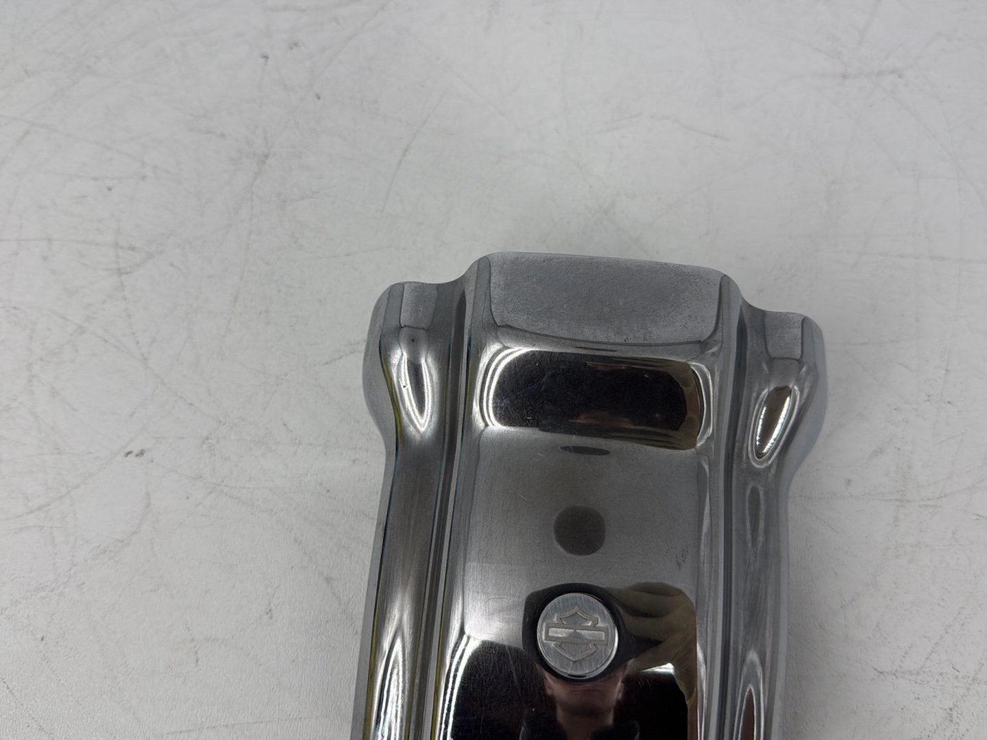 2005 Harley Sportster XL883C 883 Custom OEM Front Handlebar Riser Top Clamp Chrome