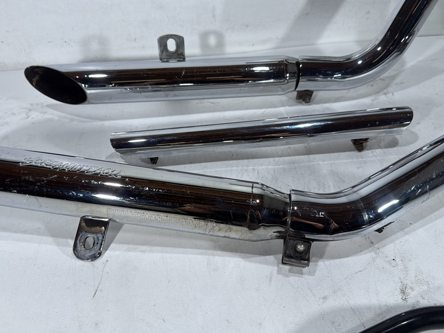 2001 Harley Sportster 88 XLH883 Exhaust Header Muffler Pipes Screamin Eagle SCRATCHED