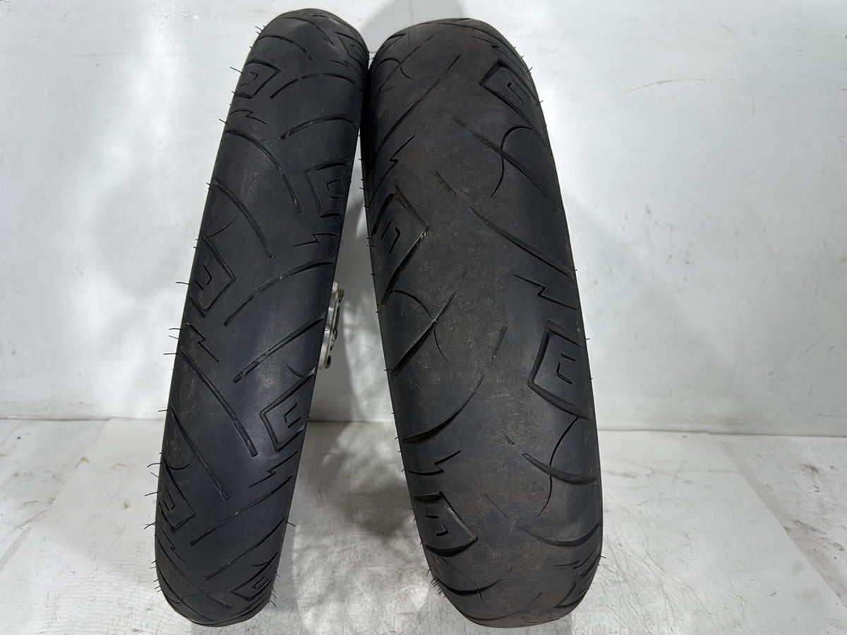 2007 Harley Dyna Street Bob FXDB OEM Front Rear Wheel Rim Tire Spoked