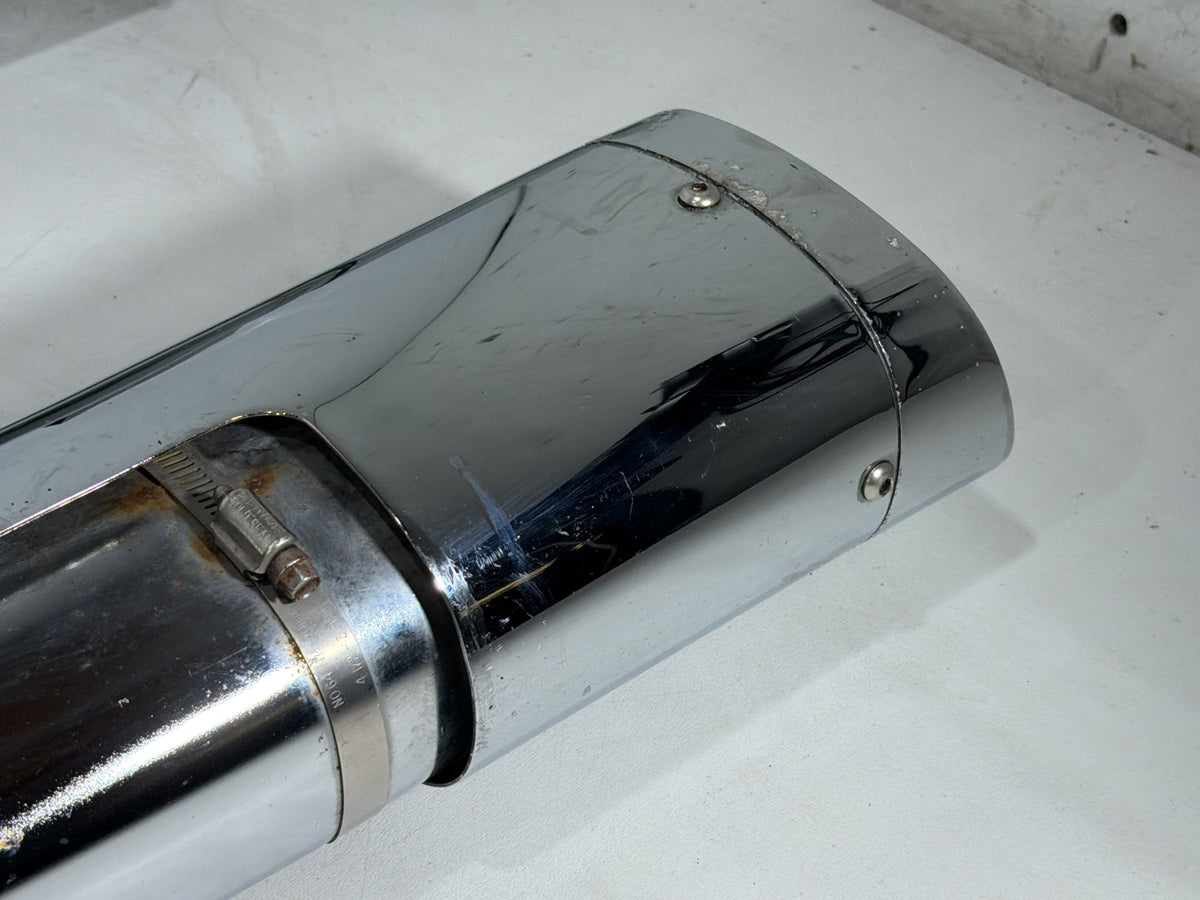09 Harley Street Glide Touring Exhaust Header Pipes Muffler BENT SCRATCHED