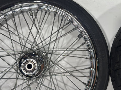 2003 Harley Dyna Wide Glide FXDWG OEM Front Rear Wheel Rim Tire Spoked