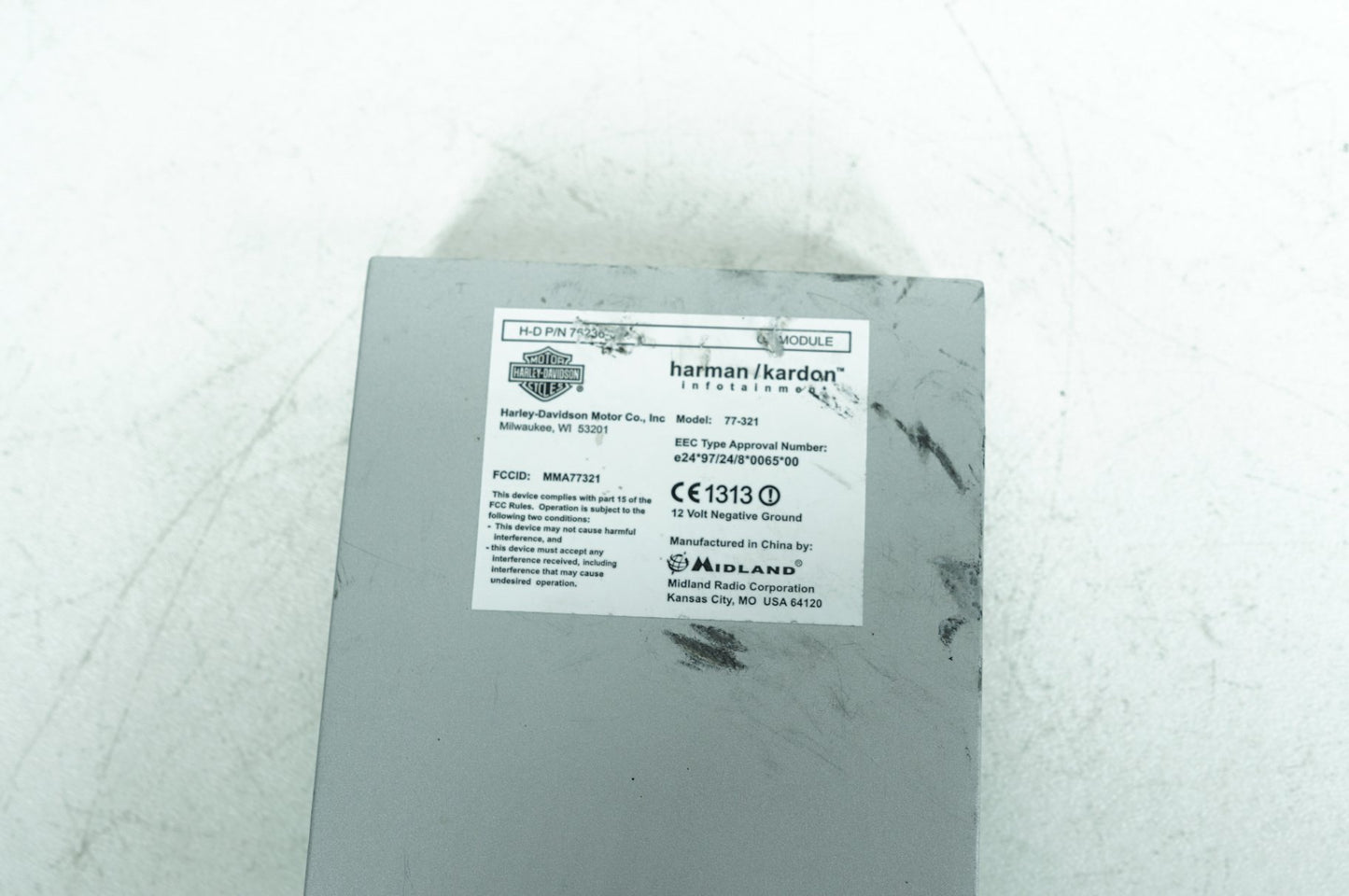 2007 - 2012 Harley-Davidson Touring Electra Glide Ultra XM Harman Kardon Radio Module 76236-06C