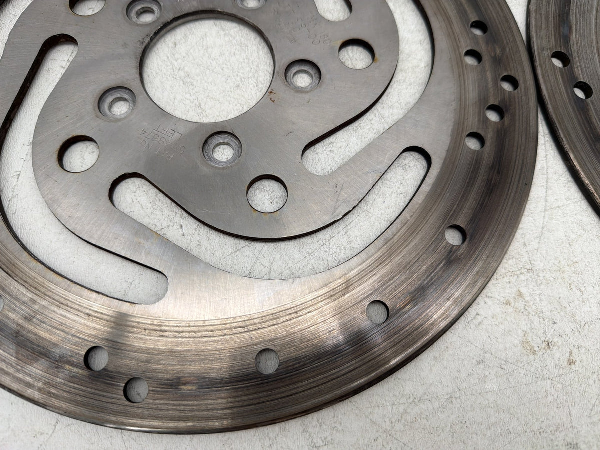 2004 Harley Electra Glide CVO Screamin Eagle OEM Front Brake Rotors Disc Pair