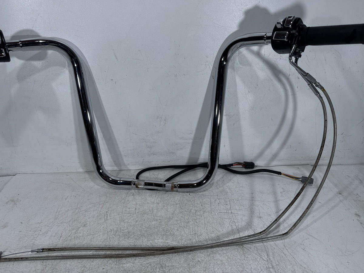 2001 Harley Fat Boy Softail FLSTF OEM Handlebars Left Right Switches Controls