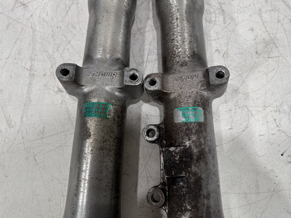 2002 Harley Heritage Softail Classic OEM Front Left & Right Fork Legs Sliders