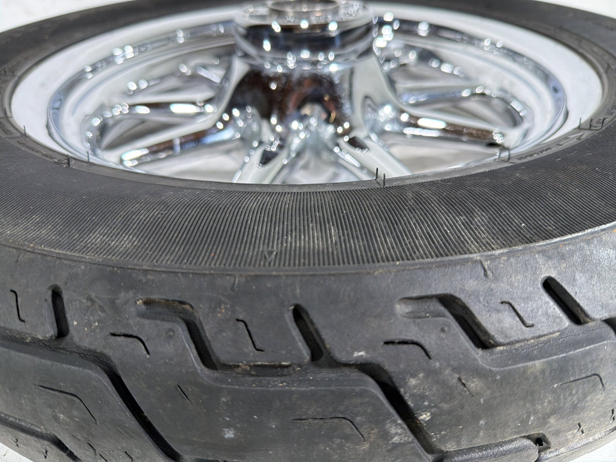 04 Harley Electra Glide Touring Ultra OEM Rear Wheel Rim Tire MT90B16 16" CHROME
