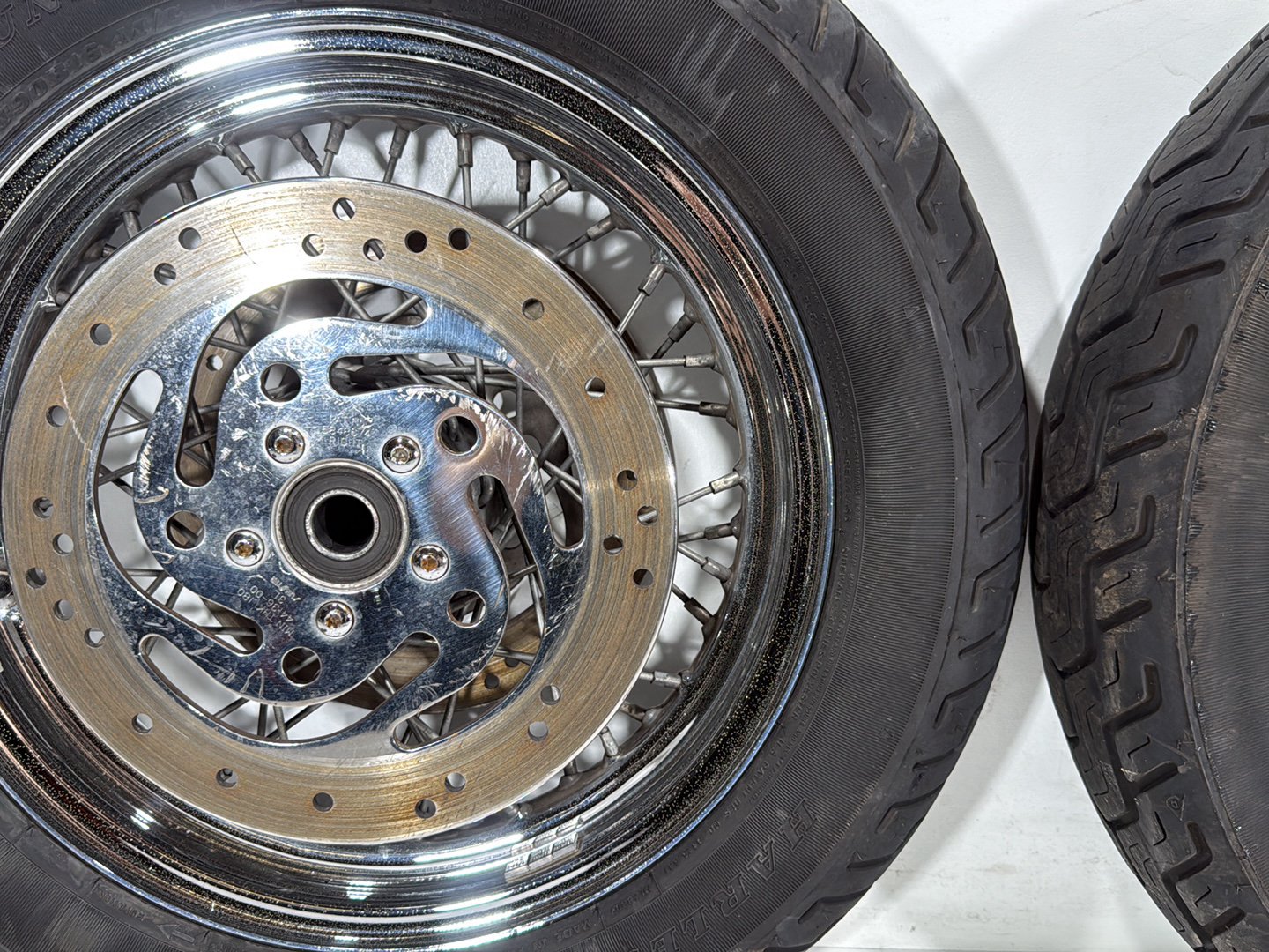 2004 Harley Road King Touring Classic OEM Front Rear Wheel Rim Tire Spoked 16"