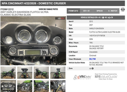 2007 Harley-Davidson Touring Electra Glide Ultra