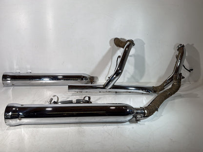 2008 Harley Touring Electra Glide Ultra OEM Exhaust Header Pipes Muffler COBRA