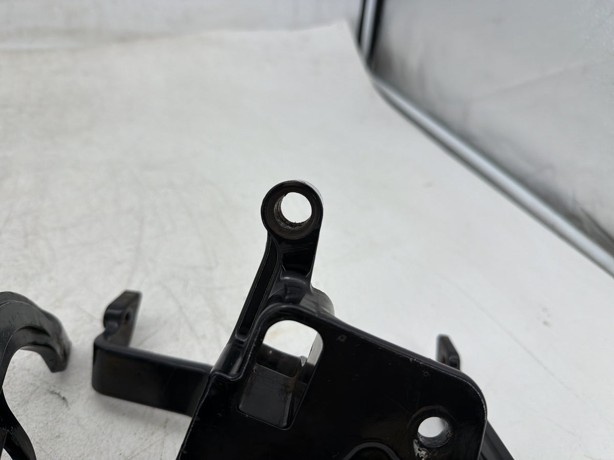 2001 Harley Fat Boy Softail FLSTF OEM Left Right Driver Footpeg Bracket Mounts