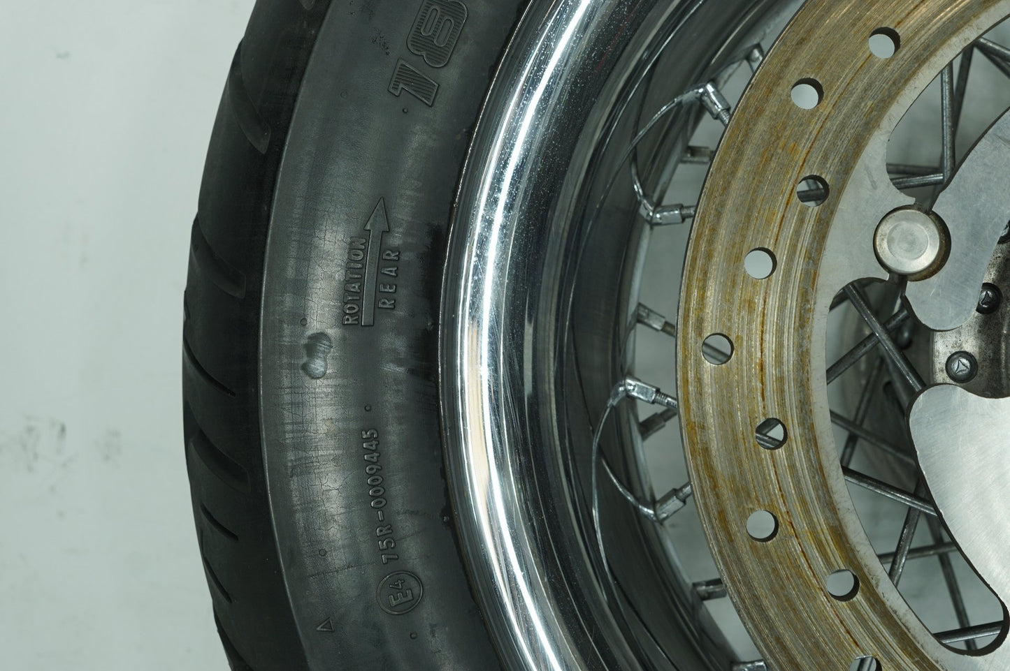 2007 - 2012 Harley-Davidson Touring Electra Glide Classic Rear Wheel Rim Tire Spoked 180/65B16 81H