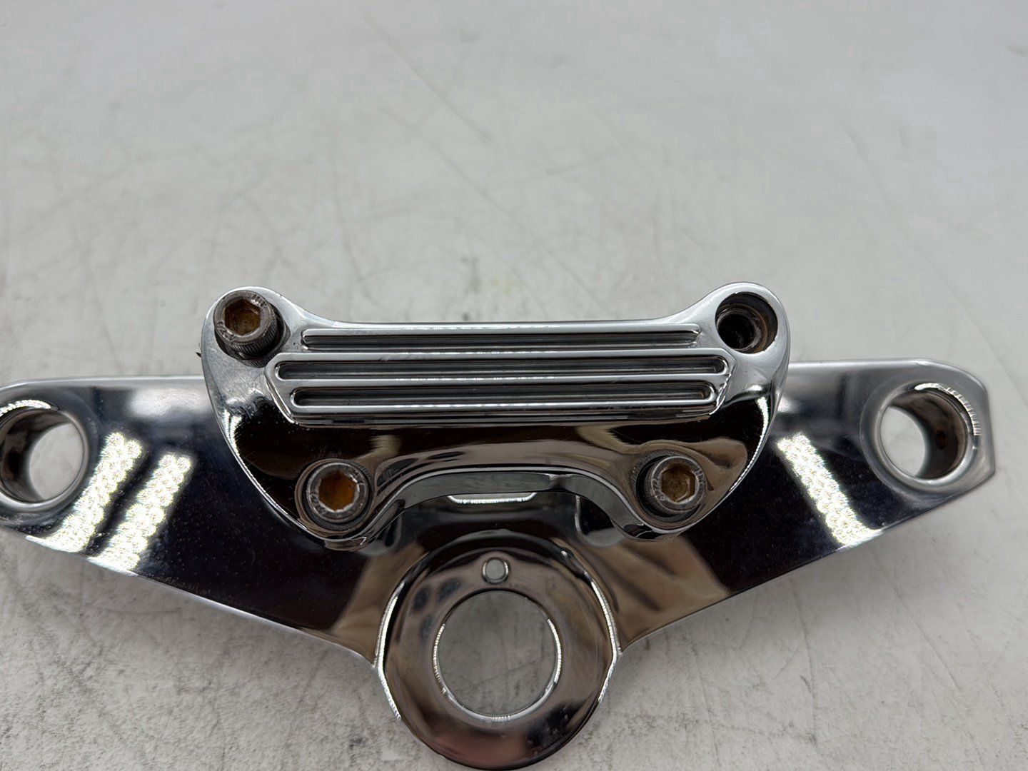 1998 Harley Softail Custom FXSTC OEM Front Fork Upper Triple Tree Clamps