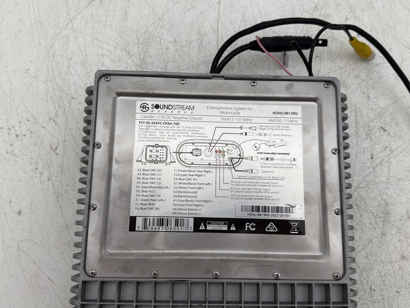 2012 Harley Road Glide Touring FLTRX Custom OEM Digital Media Receiver Head Radio Player