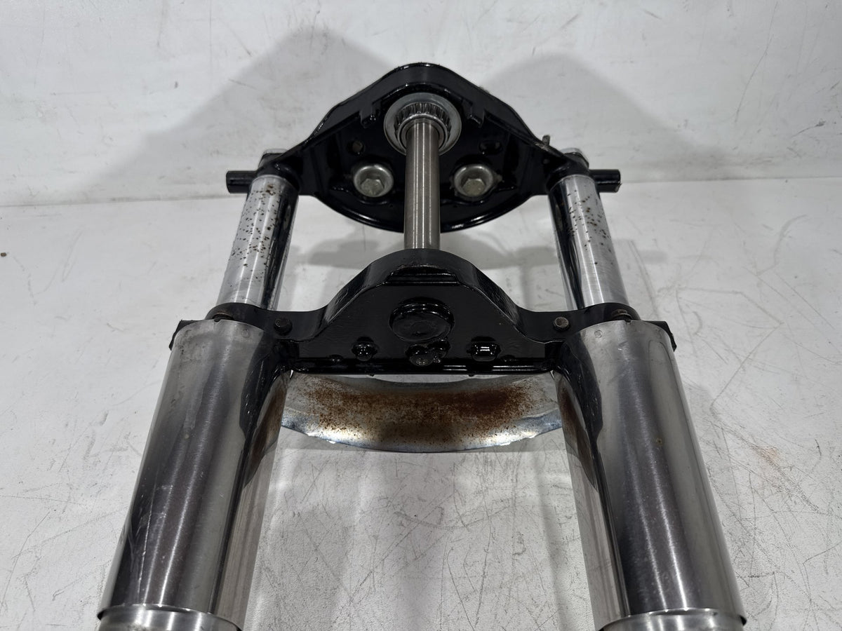 2012 Harley Electra Glide Touring Ultra OEM Front Triple Tree Set & LH RH Fork Legs Sliders
