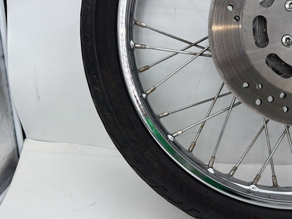 1993 Harley Sportster XLH883H Hugger 883 OEM Front Wheel Rim Tire Spoked