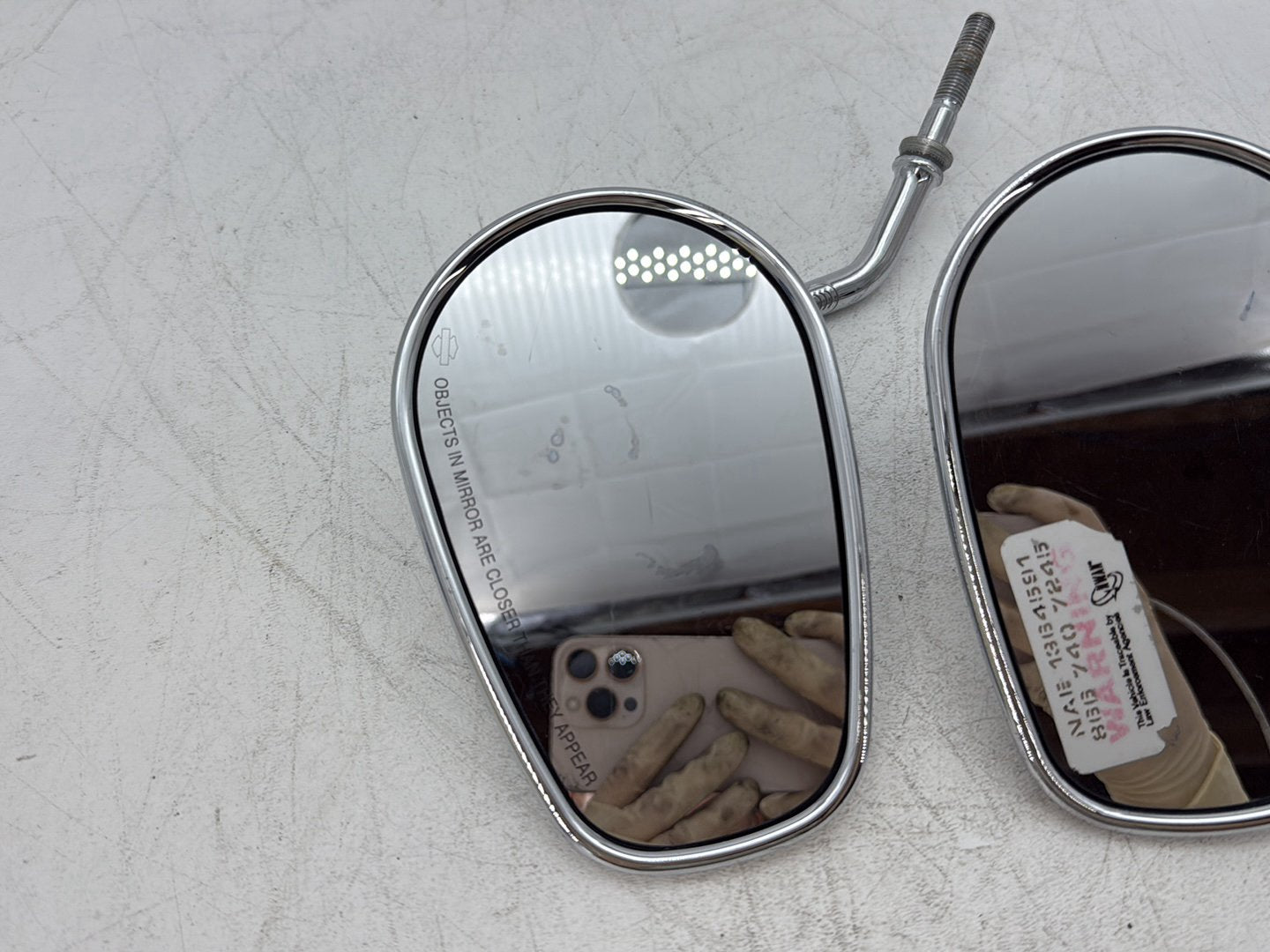 2001 Harley Sportster 883 Hugger XLH883 OEM Left Right Rear View Mirror