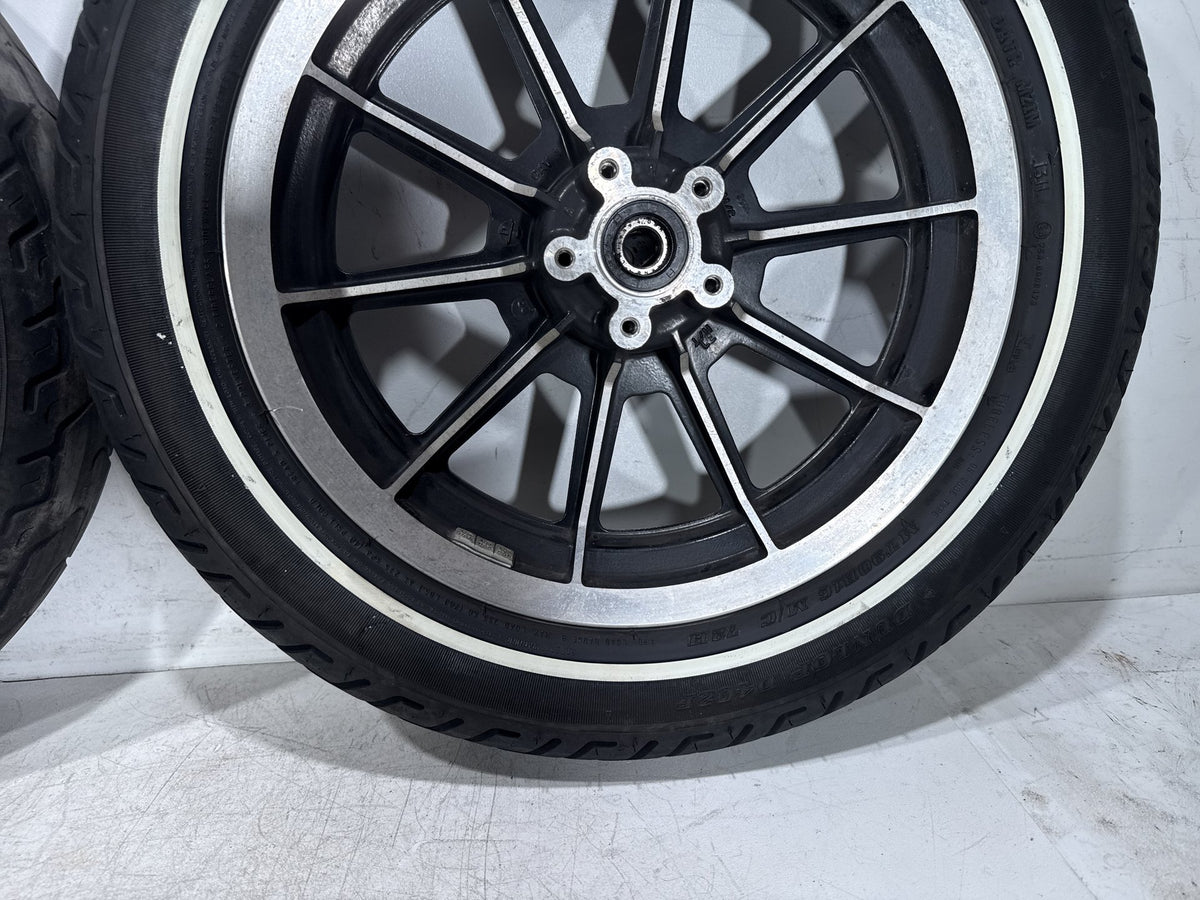 1995 Harley Electra Glide Touring FLHT Front & Rear Wheel Rim Tire MT90B16 16"