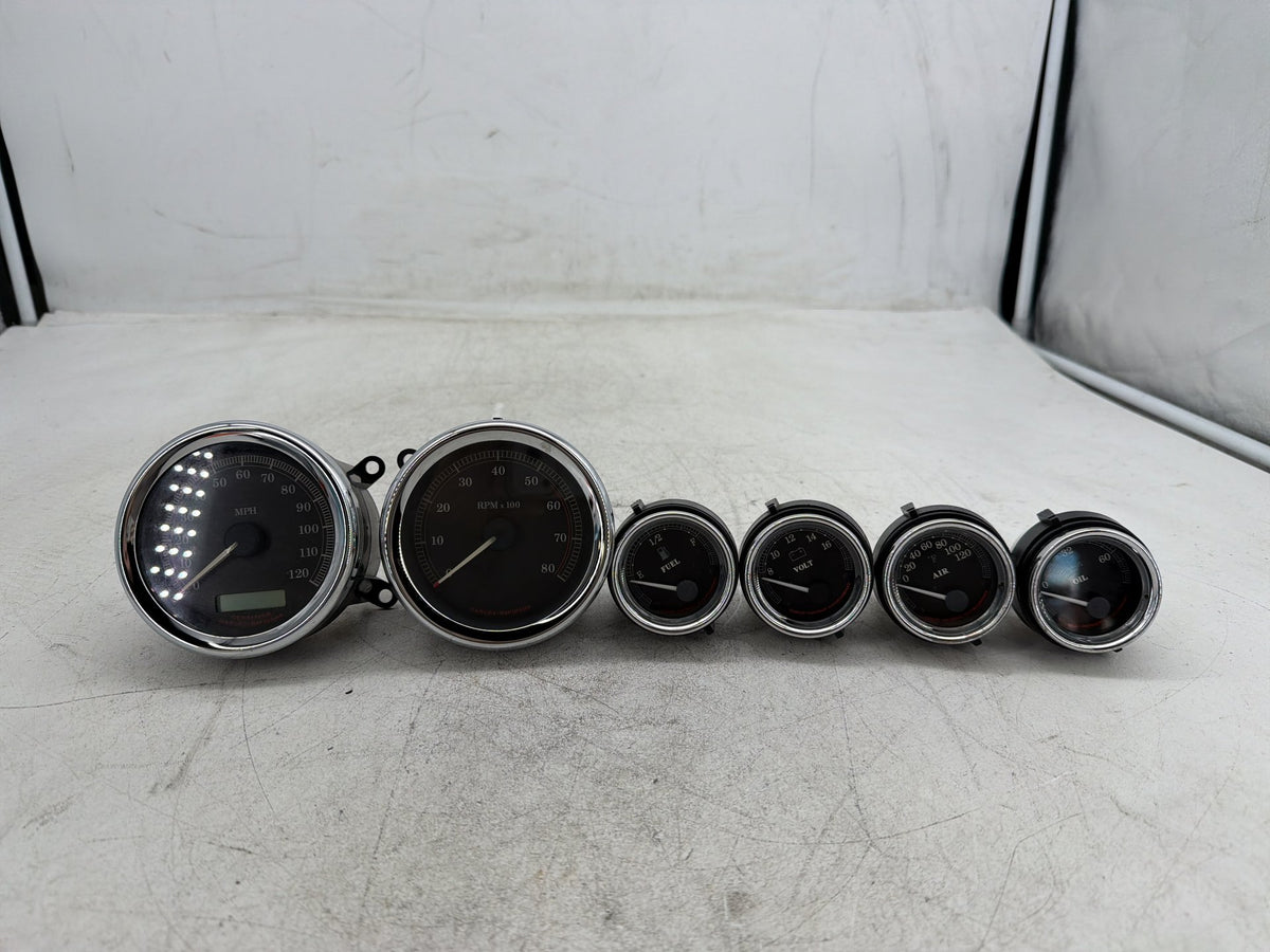 04 Harley Electra Glide Touring Ultra OEM Air Oil Volt Fuel Tacho Speedo Gauges